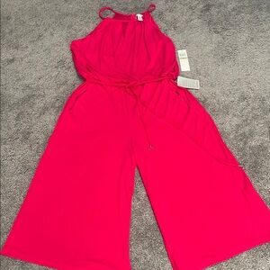 London Times Pink Jumpsuit Elegant and Comfortable